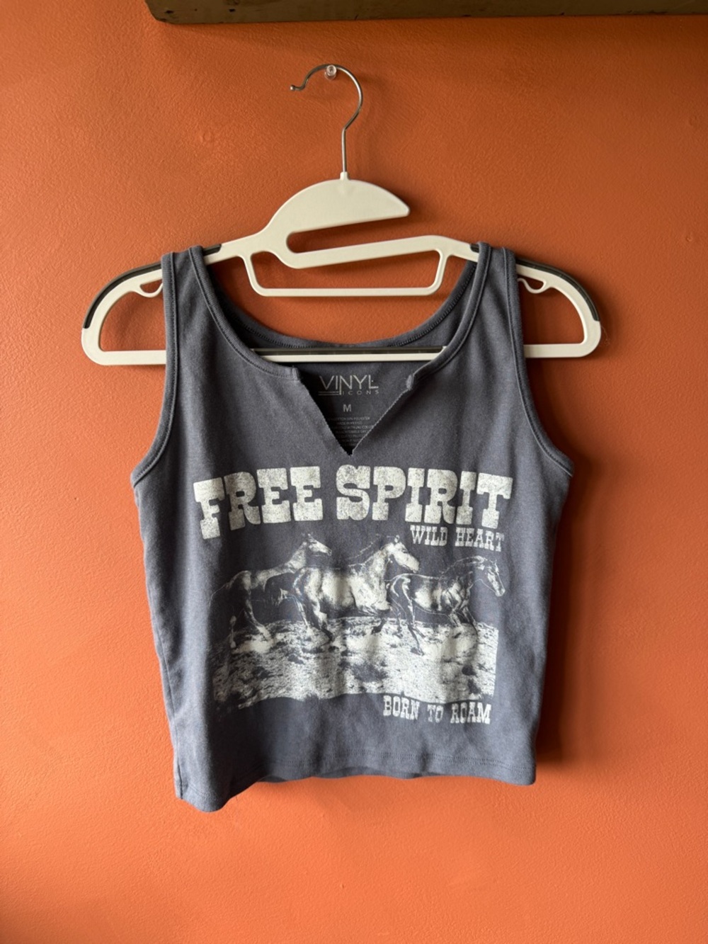 Vici Charcoal Gray Free Spirit Graphic Tank